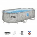 Power Steel Swim Vista Rack bazén s oknem 427x250x100 14x8FT BESTWAY 7V1