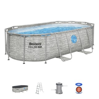 Power Steel Swim Vista Rack bazén s oknem 427x250x100 14x8FT BESTWAY 7V1