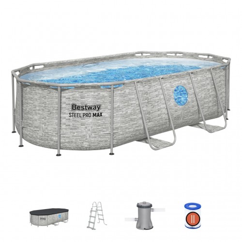 Power Steel Swim Vista Rack bazén s oknem 427x250x100 14x8FT BESTWAY 7V1
