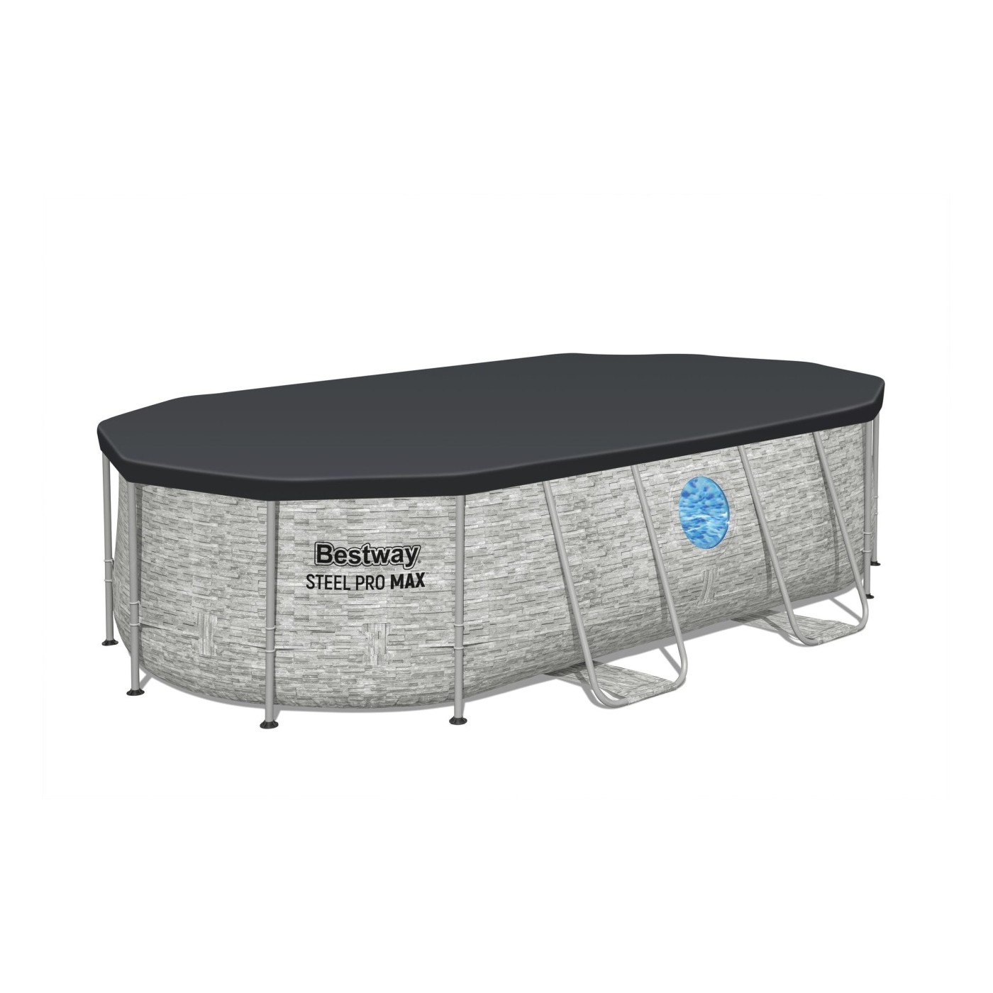 Power Steel Swim Vista Rack bazén s oknem 427x250x100 14x8FT BESTWAY 7V1