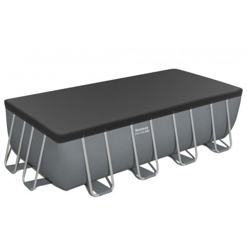 Power Steel Frame Pool 488x244x122 Šedá 16x8FT BESTWAY 6V1