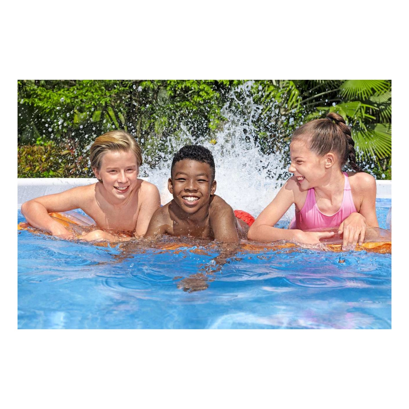 Power Steel Frame Pool 488x244x122 Šedá 16x8FT BESTWAY 6V1