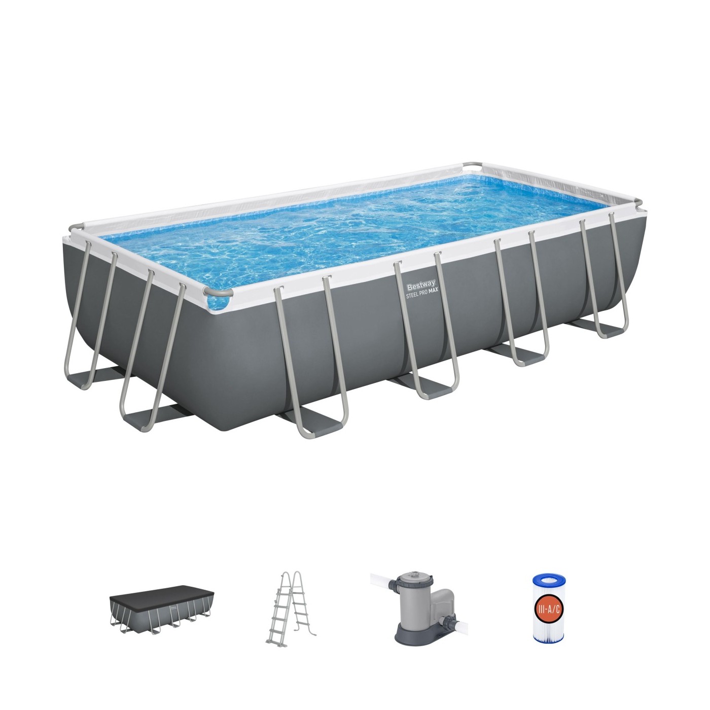 Bazén s rámem 18 stop 549 x 274 x 122 cm SteelPRO BESTWAY