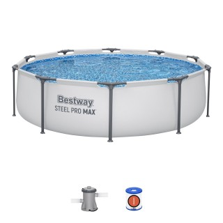Steel Pro MAX Ocelový bazén 305x76 Kulatý 10 stop BESTWAY 3V1