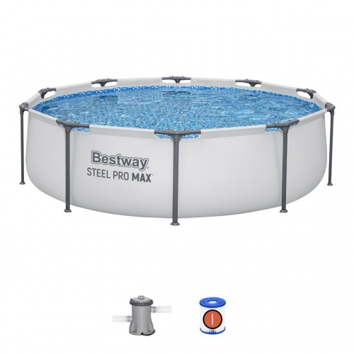 Steel Pro MAX Ocelový bazén 305x76 Kulatý 10 stop BESTWAY 3V1