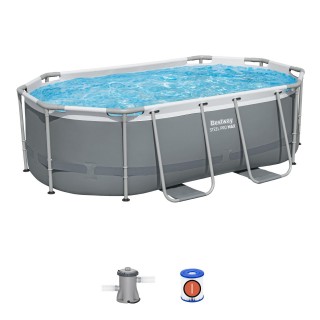 Bazén s lištou 305x200x84 10x6FT BESTWAY + 5v1 + ChemConnect rack pool