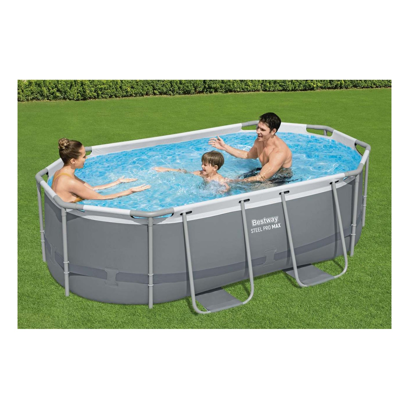 Bazén s lištou 305x200x84 10x6FT BESTWAY + 5v1 + ChemConnect rack pool