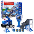 Magické magnetické bloky policejní stanice policejní auto