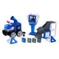 Magické magnetické bloky policejní stanice policejní auto