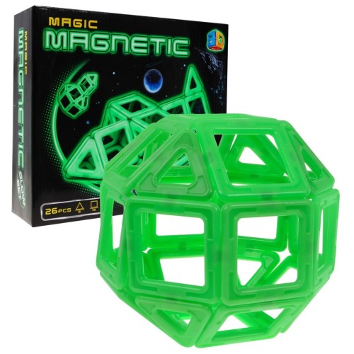 Magické magnetické cihly svíčka ve tmě