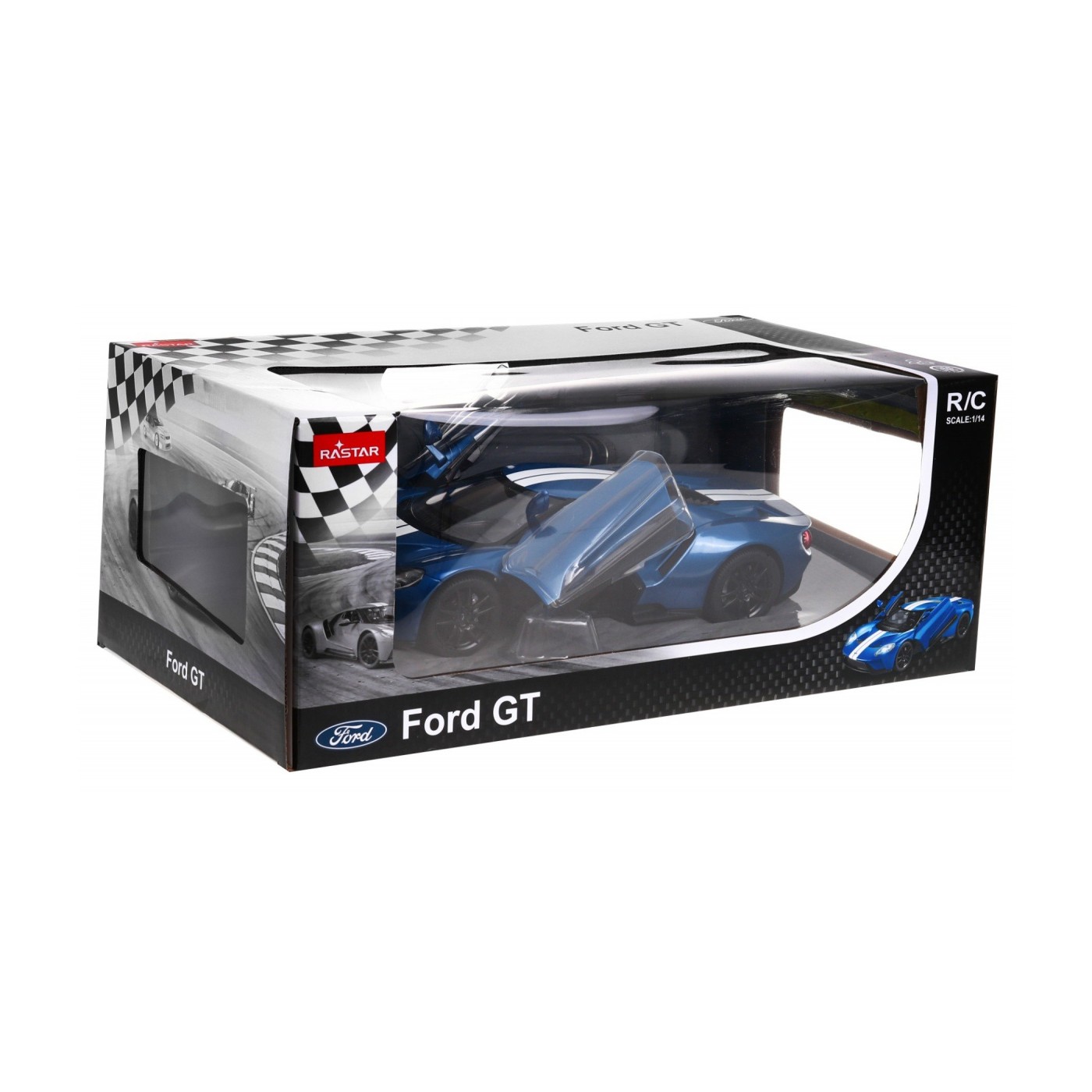 Ford GT modrý RASTAR model 1:14 Dálkové ovládání Auto + 2.4GHz Dálkové ovládání