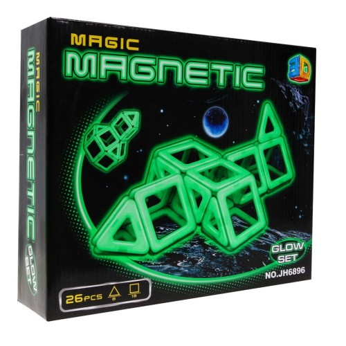 Magické magnetické cihly svíčka ve tmě