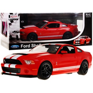 Ford Shelby Mustang GT500 červený RASTAR model 1:14 Dálkové ovládání auta + dálkové ovládání