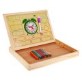 Dřevěná magnetická tabule pro děti 3+ Vzdělávací sada + Příslušenství