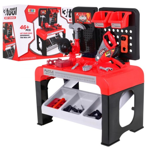 Kompaktní dílna pro děti 3+ Malý DIY set 46 el. + Nástroje + Příslušenství