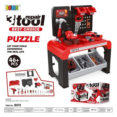 Kompaktní dílna pro děti 3+ Malý DIY set 46 el. + Nástroje + Příslušenství