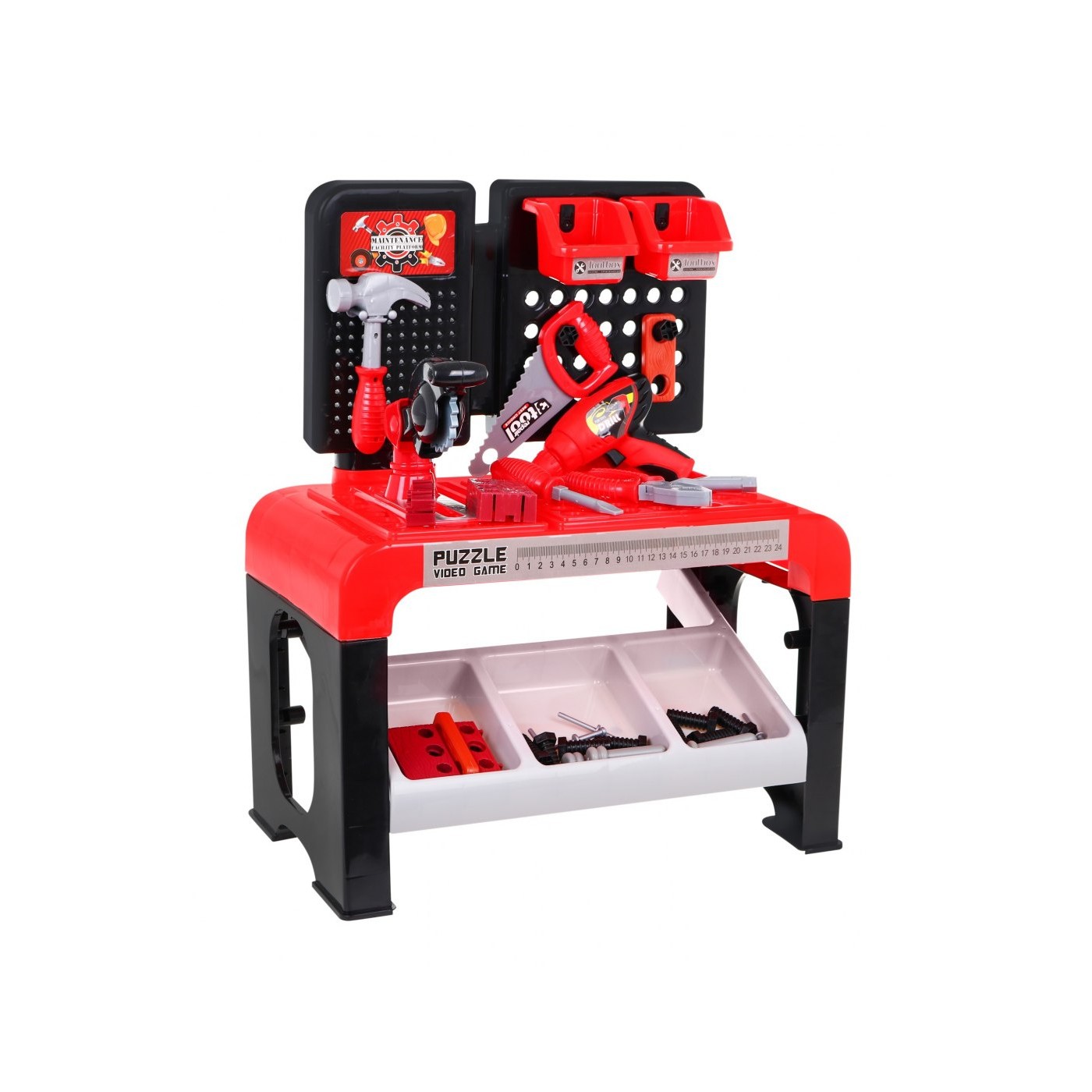 Kompaktní dílna pro děti 3+ Malý DIY set 46 el. + Nástroje + Příslušenství