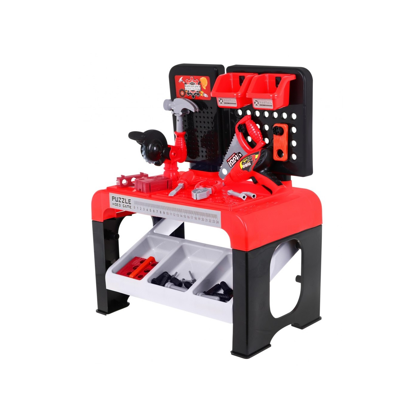 Kompaktní dílna pro děti 3+ Malý DIY set 46 el. + Nástroje + Příslušenství
