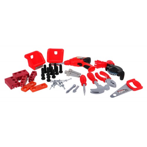 Kompaktní dílna pro děti 3+ Malý DIY set 46 el. + Nástroje + Příslušenství