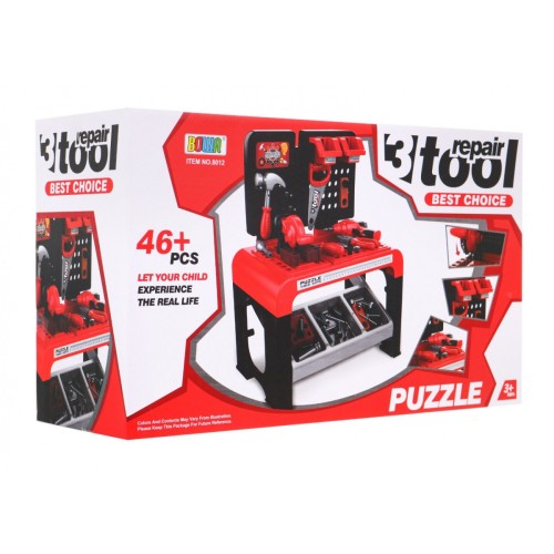 Kompaktní dílna pro děti 3+ Malý DIY set 46 el. + Nástroje + Příslušenství