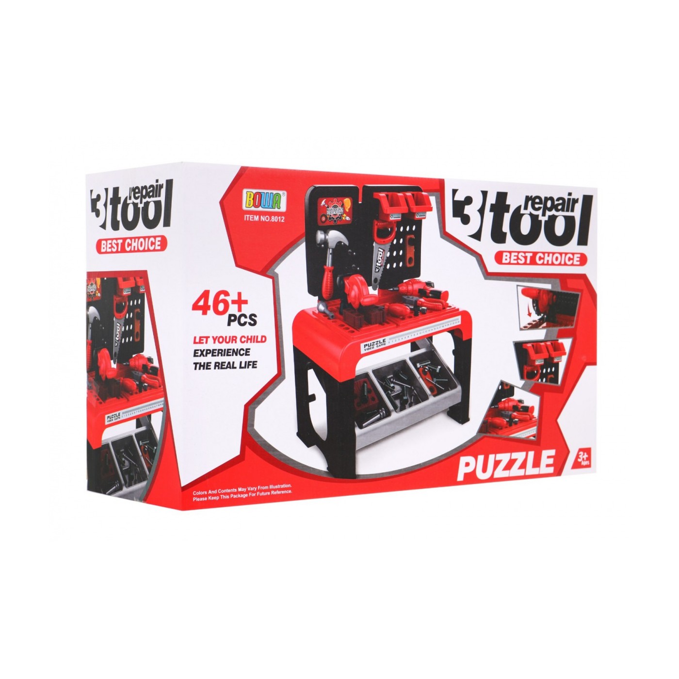 Kompaktní dílna pro děti 3+ Malý DIY set 46 el. + Nástroje + Příslušenství