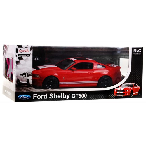 Ford Shelby Mustang GT500 červený RASTAR model 1:14 Dálkové ovládání auta + dálkové ovládání