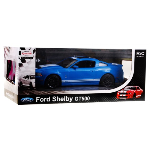 Ford Shelby Mustang GT500 modrý RASTAR model 1:14 Dálkové ovládání auta + dálkové ovládání