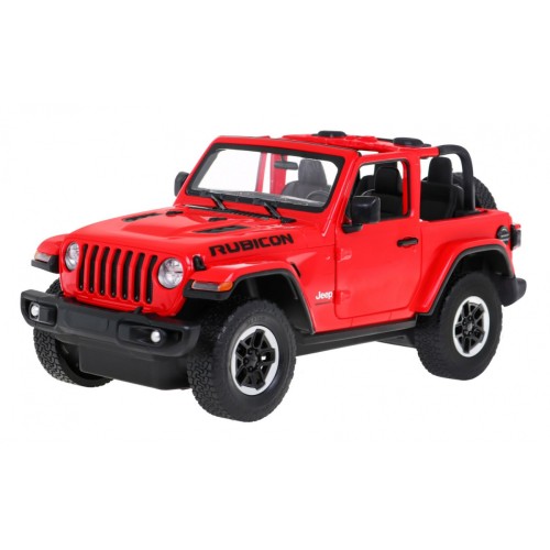 Jeep Wrangler Rubicon červený RASTAR model 1:14 Dálkové ovládání auta + 2,4 GHz dálkové ovládání
