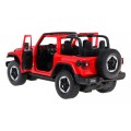 Jeep Wrangler Rubicon červený RASTAR model 1:14 Dálkové ovládání auta + 2,4 GHz dálkové ovládání