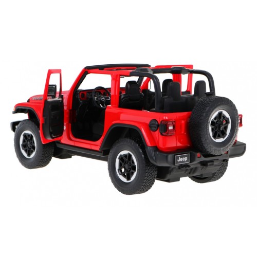 Jeep Wrangler Rubicon červený RASTAR model 1:14 Dálkové ovládání auta + 2,4 GHz dálkové ovládání