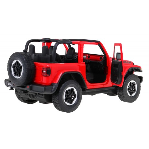 Jeep Wrangler Rubicon červený RASTAR model 1:14 Dálkové ovládání auta + 2,4 GHz dálkové ovládání