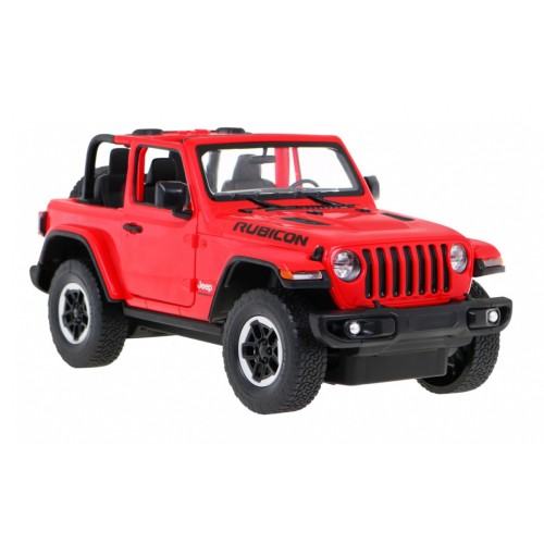 Jeep Wrangler Rubicon červený RASTAR model 1:14 Dálkové ovládání auta + 2,4 GHz dálkové ovládání