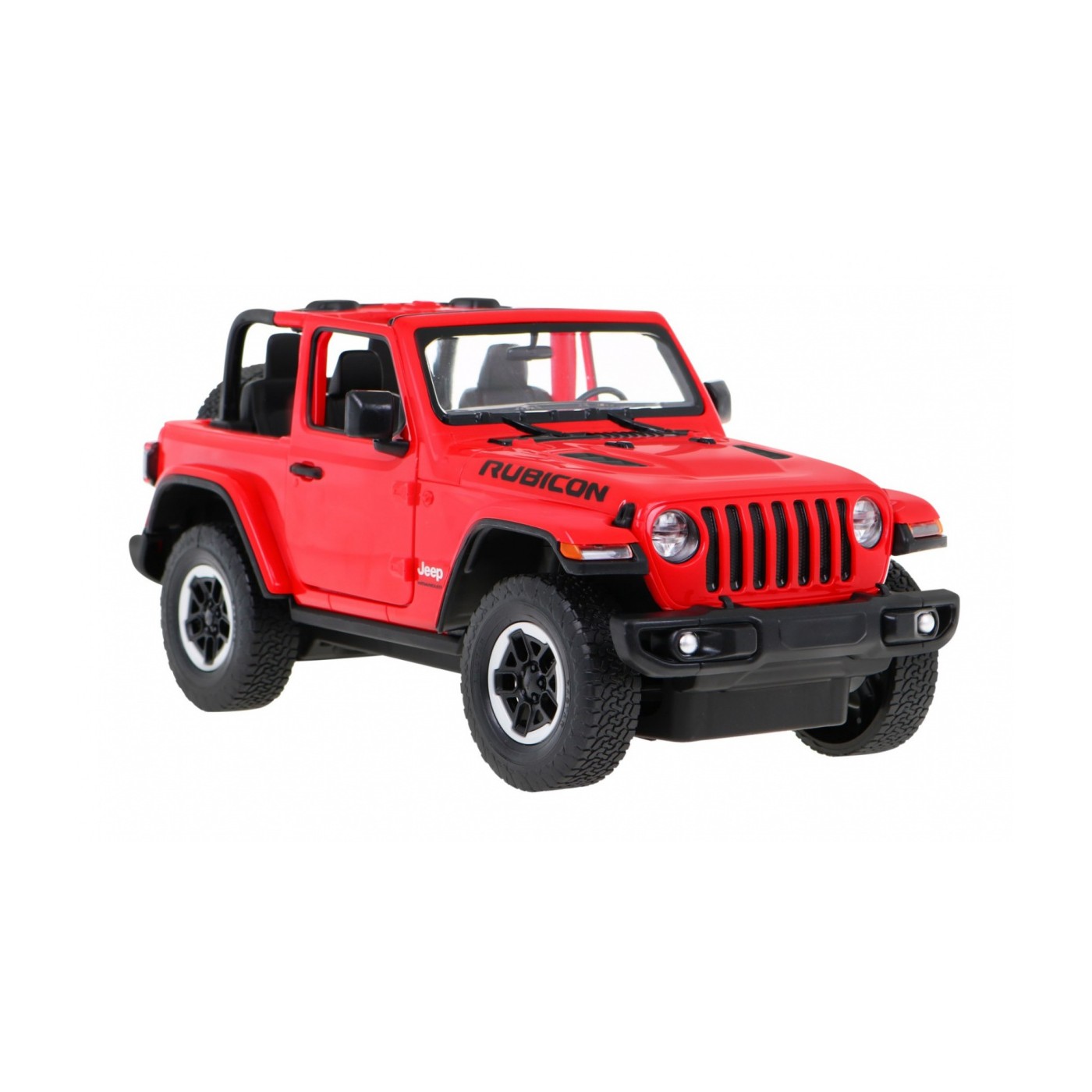 Jeep Wrangler Rubicon červený RASTAR model 1:14 Dálkové ovládání auta + 2,4 GHz dálkové ovládání