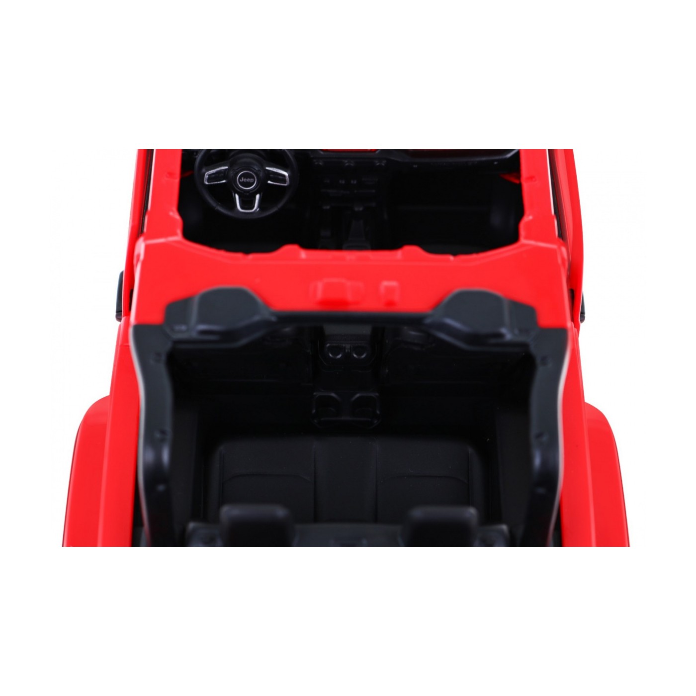 Jeep Wrangler Rubicon červený RASTAR model 1:14 Dálkové ovládání auta + 2,4 GHz dálkové ovládání