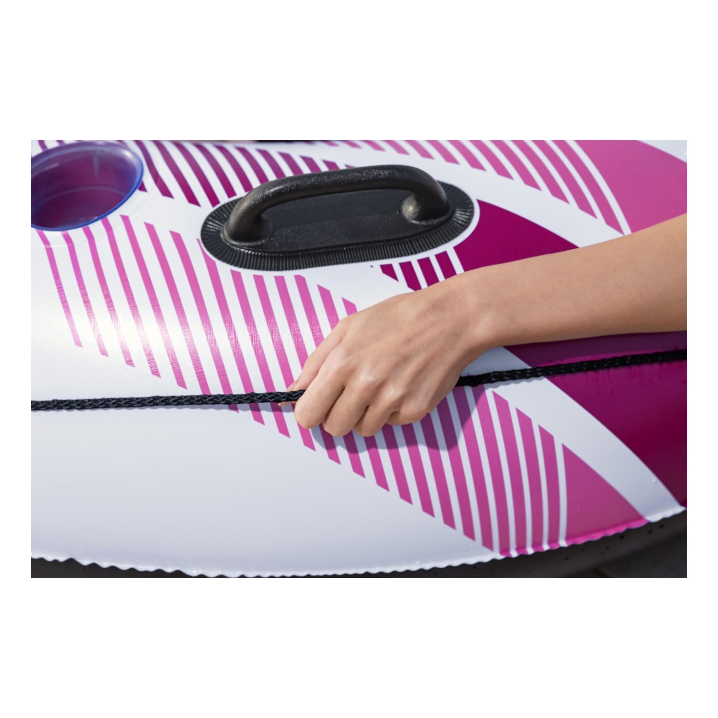 Plavecký kruh RAPID RIDER růžový 135 cm Bestway