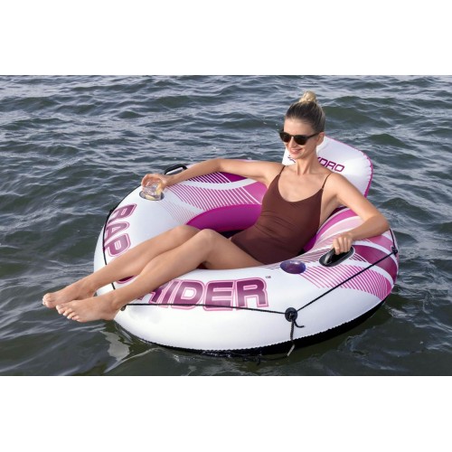 Plavecký kruh RAPID RIDER růžový 135 cm Bestway