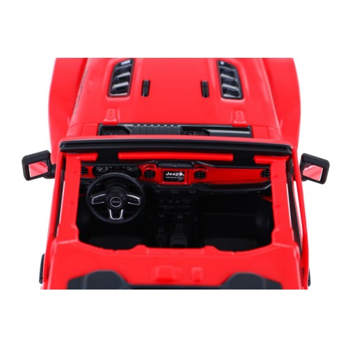 Jeep Wrangler Rubicon červený RASTAR model 1:14 Dálkové ovládání auta + 2,4 GHz dálkové ovládání