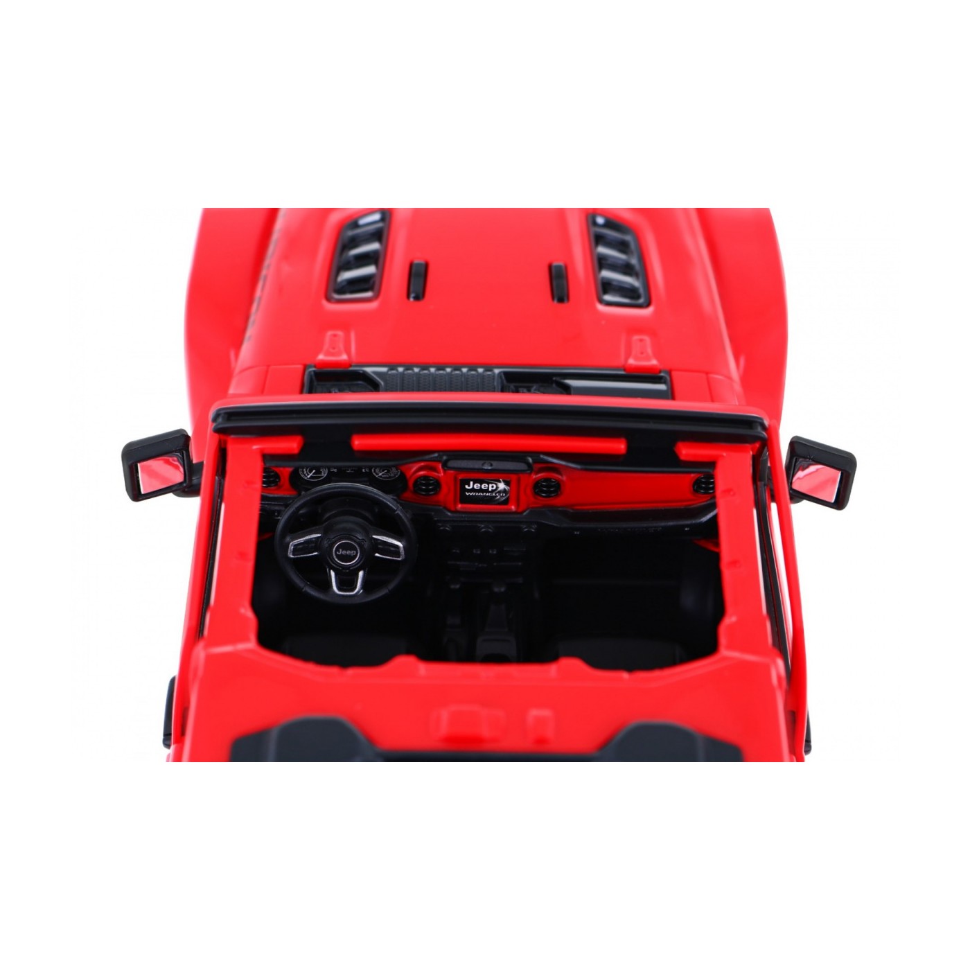 Jeep Wrangler Rubicon červený RASTAR model 1:14 Dálkové ovládání auta + 2,4 GHz dálkové ovládání
