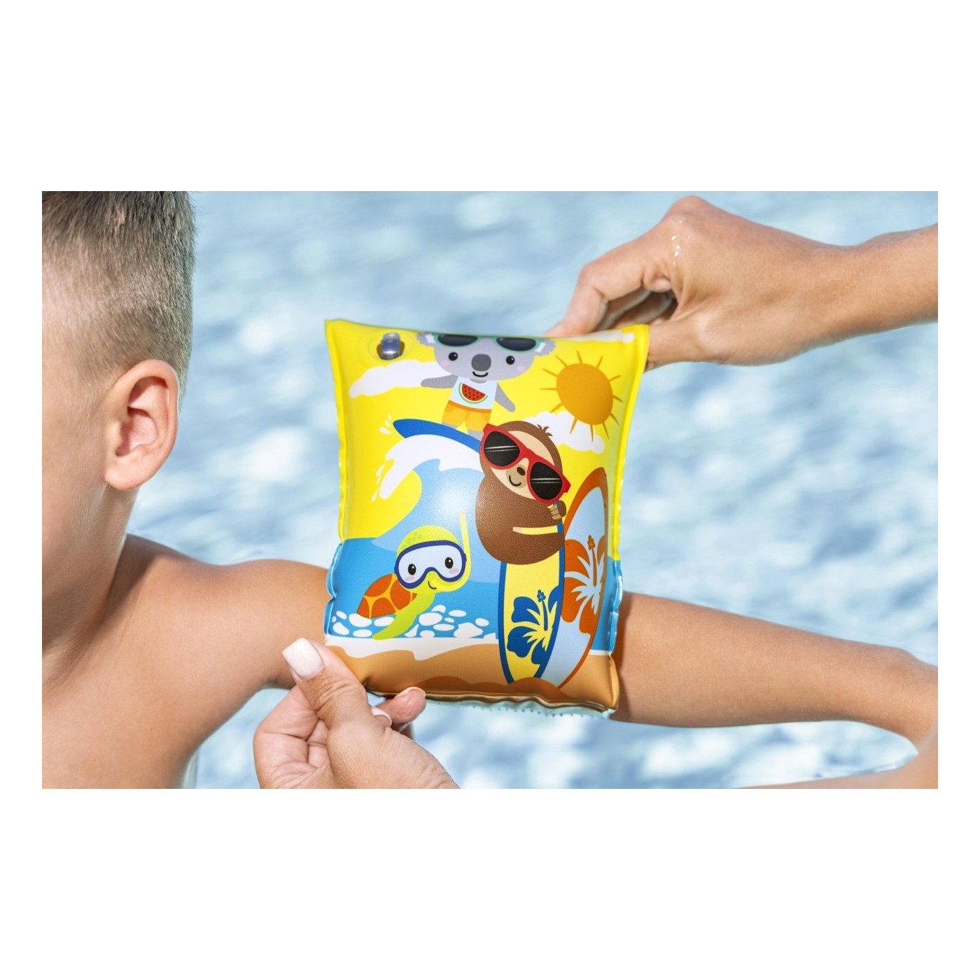Bestway SUMMER SURF Žluté rukávy 23x15cm