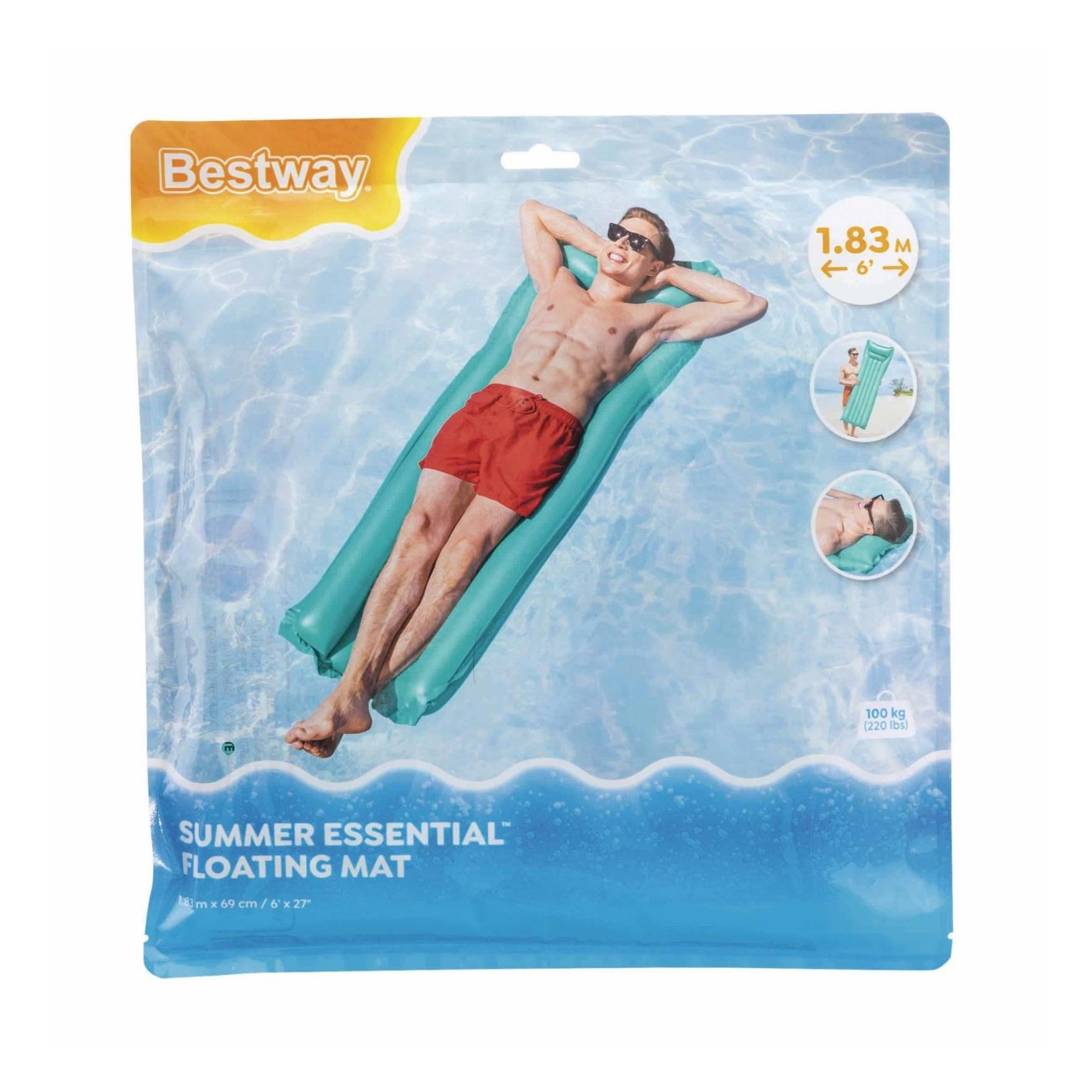 Plážová matrace 183 69 cm BESTWAY ZELENÁ
