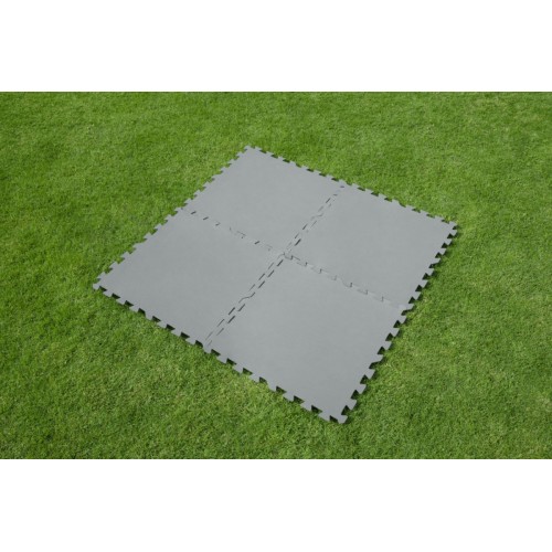 Pěnová podložka do zahradního bazénu Šedá 9 ks 50x50cm BESTWAY