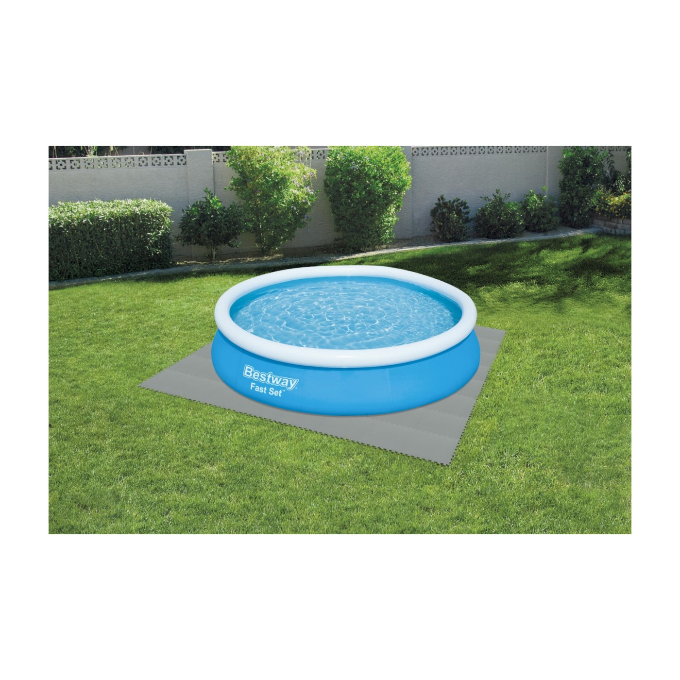 Pěnová podložka do zahradního bazénu Šedá 9 ks 50x50cm BESTWAY