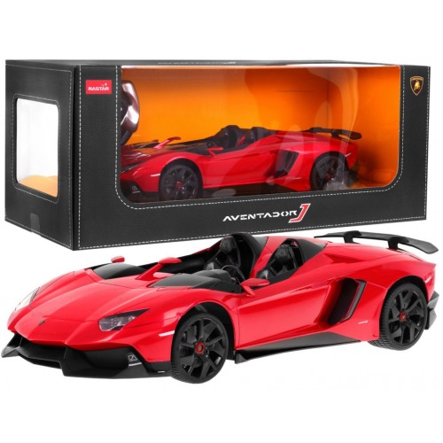 Lamborghini Aventador J červený RASTAR model 1:12 Dálkové ovládání Auto + 2,4 GHz Dálkové ovládání