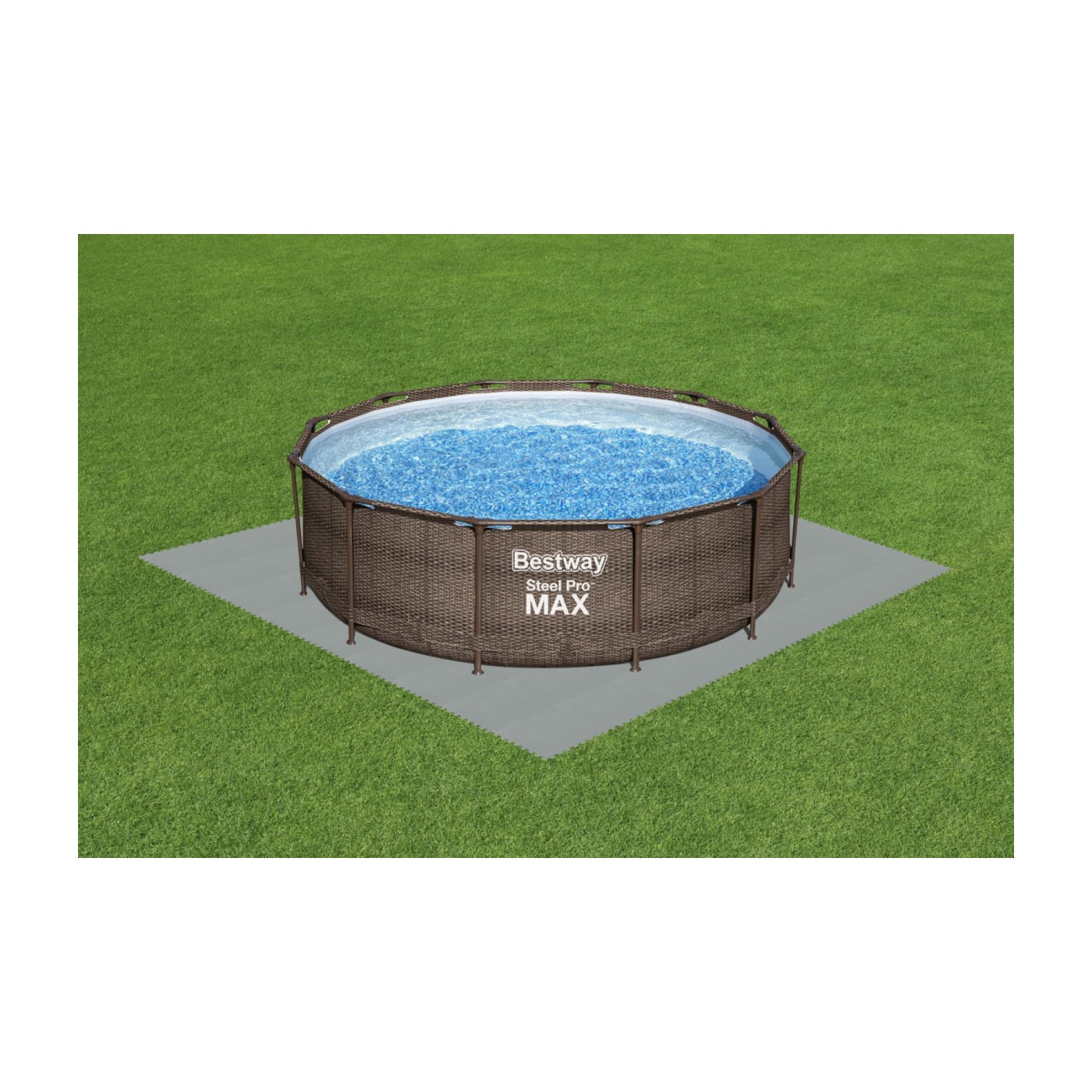 Pěnová podložka do zahradního bazénu Šedá 9 ks 50x50cm BESTWAY