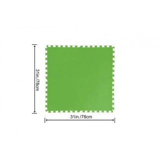 Pěnová podložka do zahradního bazénu zelená 9 ks 78x78cm BESTWAY