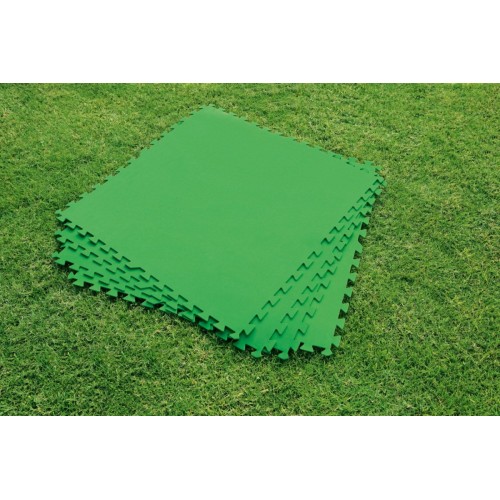Pěnová podložka do zahradního bazénu zelená 9 ks 78x78cm BESTWAY