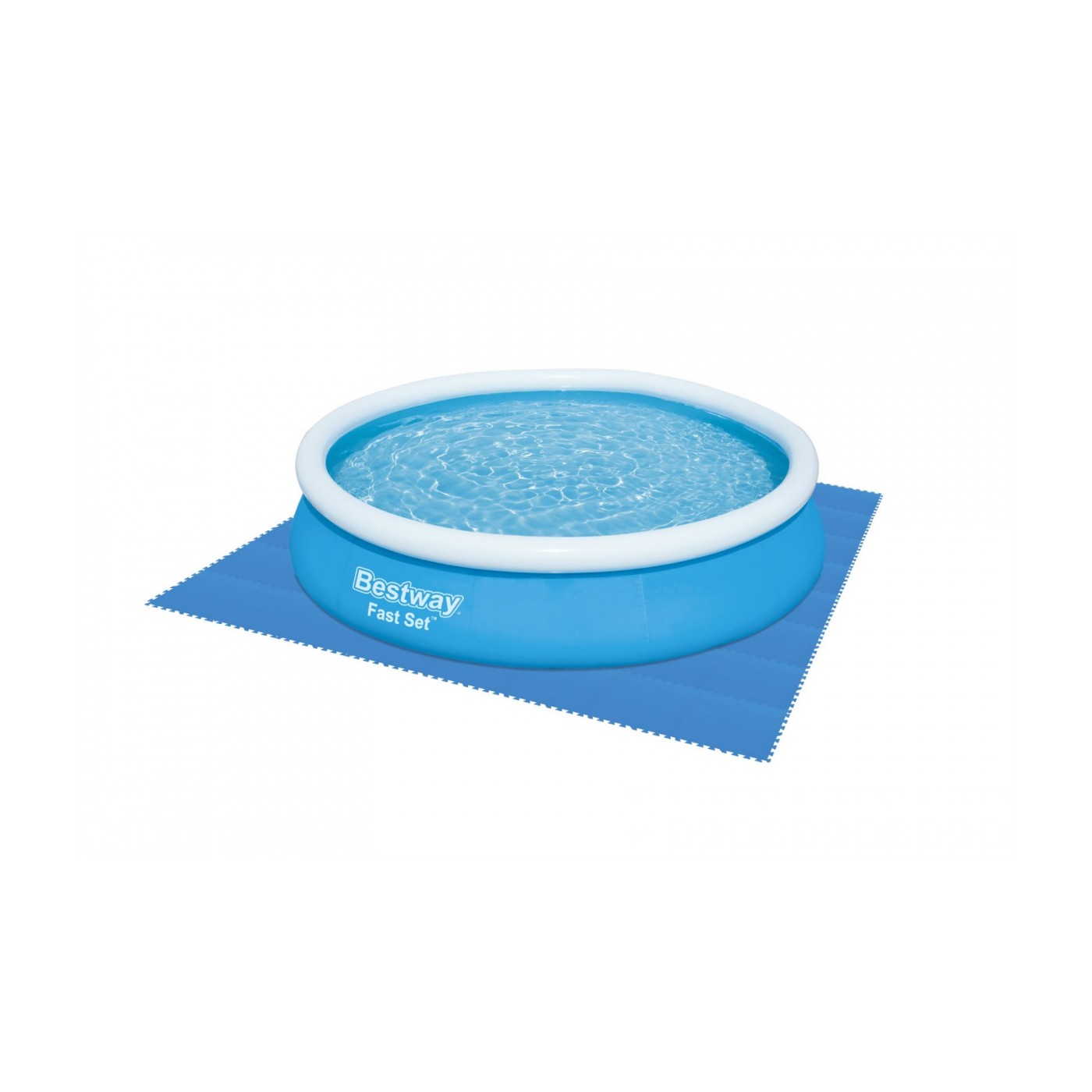 Pěnový koberec do zahradního bazénu modrý 9 ks 50x50cm BESTWAY