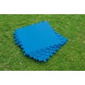 Pěnový koberec do zahradního bazénu modrý 9 ks 50x50cm BESTWAY
