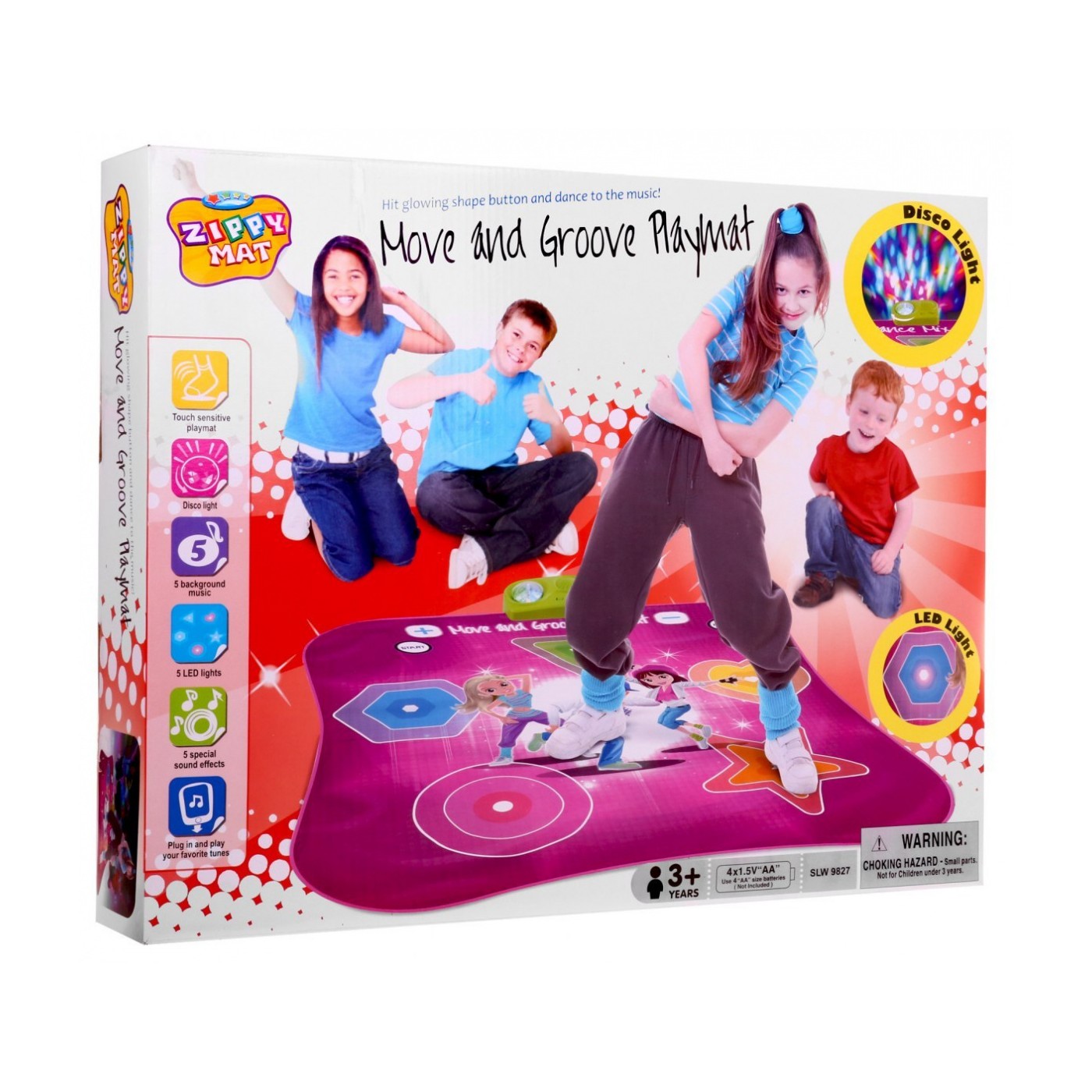 Taneční podložka „Move and Groove“ pro děti 3+ hra Rarity + světelné zvuky