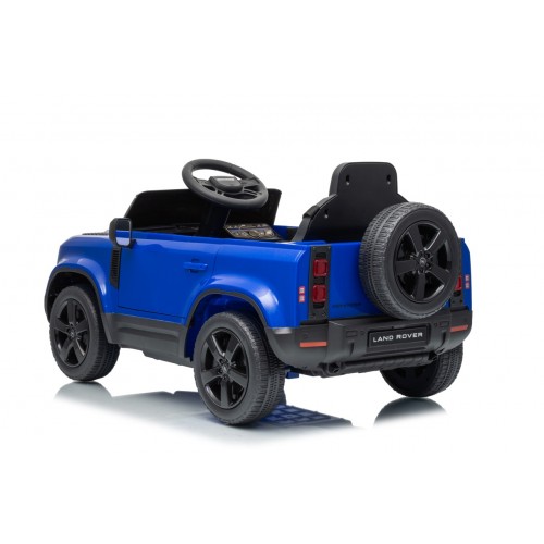Land Rover Defender modré vozidlo